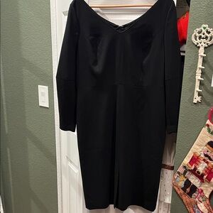 Lewit Classic Black Long Sleeve Dress wool beautiful!! Size 12